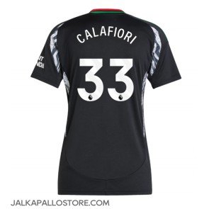 Arsenal Riccardo Calafiori #33 Vieraspaita Naisten 2024-25 Lyhythihainen